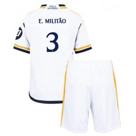 Real Madrid Eder Militao #3 Heimtrikot 2023-24 Kurzarm (+ kurze hosen)